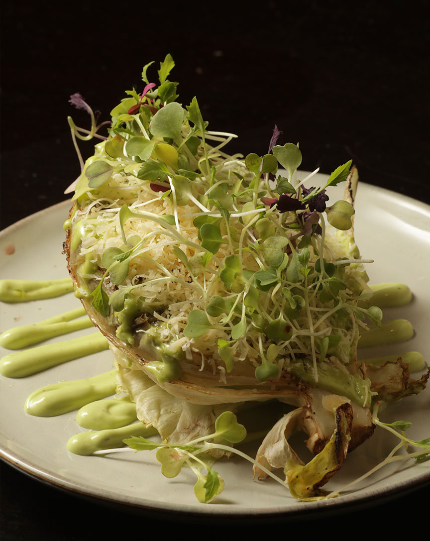 Lechuga a las brasas